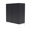 Montana Cover Cabinet With Legs, Anthracite/Snow White