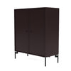 Montana Cover Cabinet With Legs, Balsamic/Black