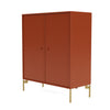 Montana Cover Cabinet With Legs, Hokkaido/Brass