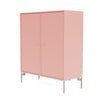 Montana Cover Cabinet With Legs, Ruby/Mushroom