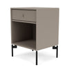 Montana Dream Nightstand With Legs, Truffle/Black