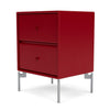 Montana Drift Drawer Module With Legs, Beetroot/Matt Chrome