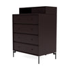 Montana Keep Chest Of Drawers With Legs, Balsamic/Black