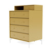 Montana Keep Chest Of Drawers With Legs, Cumin/Snow White