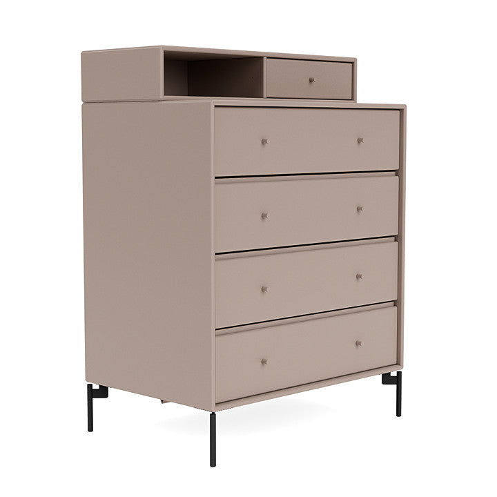 [product_category]-Montana Keep Chest Of Drawers With Legs, Mushroom Brown/Black-Montana Furniture-5714322260855-0000KEEP-137-03-MON-3