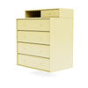 Montana Keep Chest Of Drawers With Suspension Rail, Chamomile Yellow