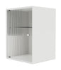 Montana Ripple Bathroom Cabinet, White