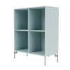 Montana Show Bookcase With Legs, Flint/Matt Chrome