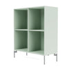 Montana Show Bookcase With Legs, Mist/Matt Chrome