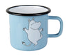 Muurla Moomin Retro Enamel Mug, Moomin, Light Blue