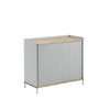  Enfold Cabinet High Oak/Grey