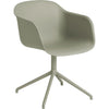 Muuto Fiber Armchair Swivel Base, Fiber Seat, Green