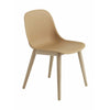 Muuto Fiber Side Chair Wooden Legs, Fiber Seat, Brown