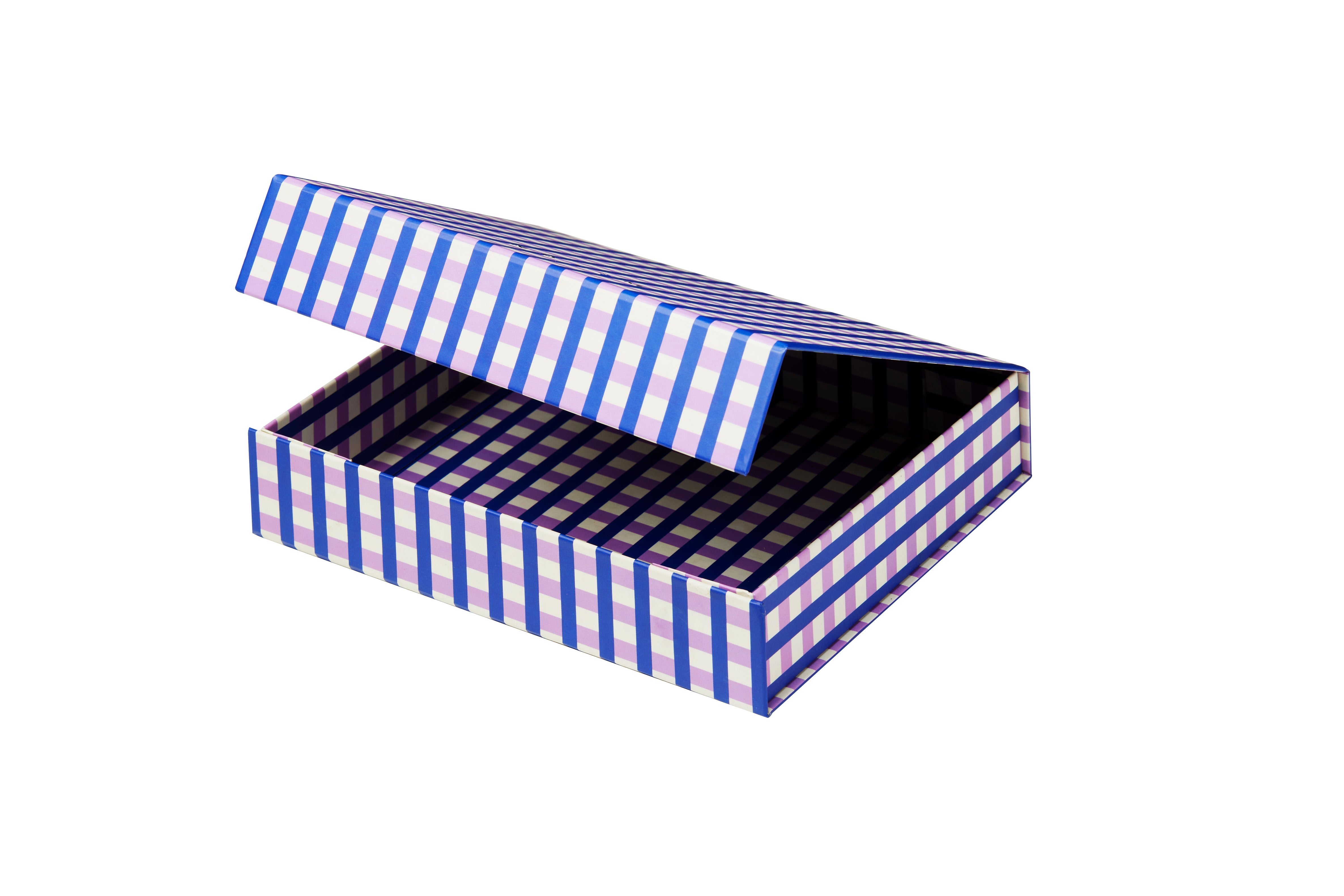 [product_category]-Notem Studio Bille Box Small, Blue And Lavender Check-Notem Studio-5713990001074-0710001-NOT-1