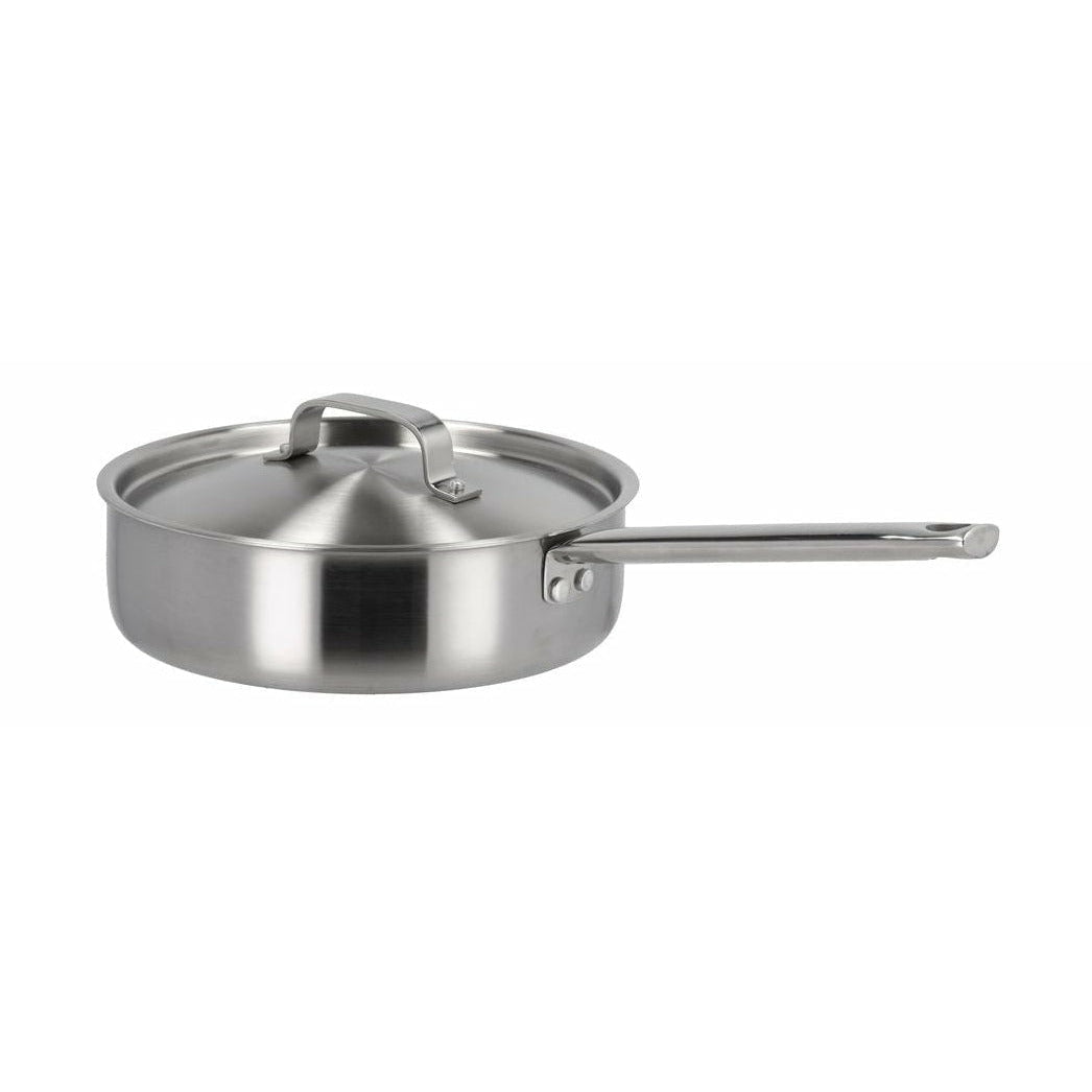 [product_category]-Pillivuyt Gourmet Somme Frying Pan With Lid Stainless Steel/Non Stick ø 24 Cm, Steel-Pillivuyt Gourmet-5722000245056-24505-PIL-1