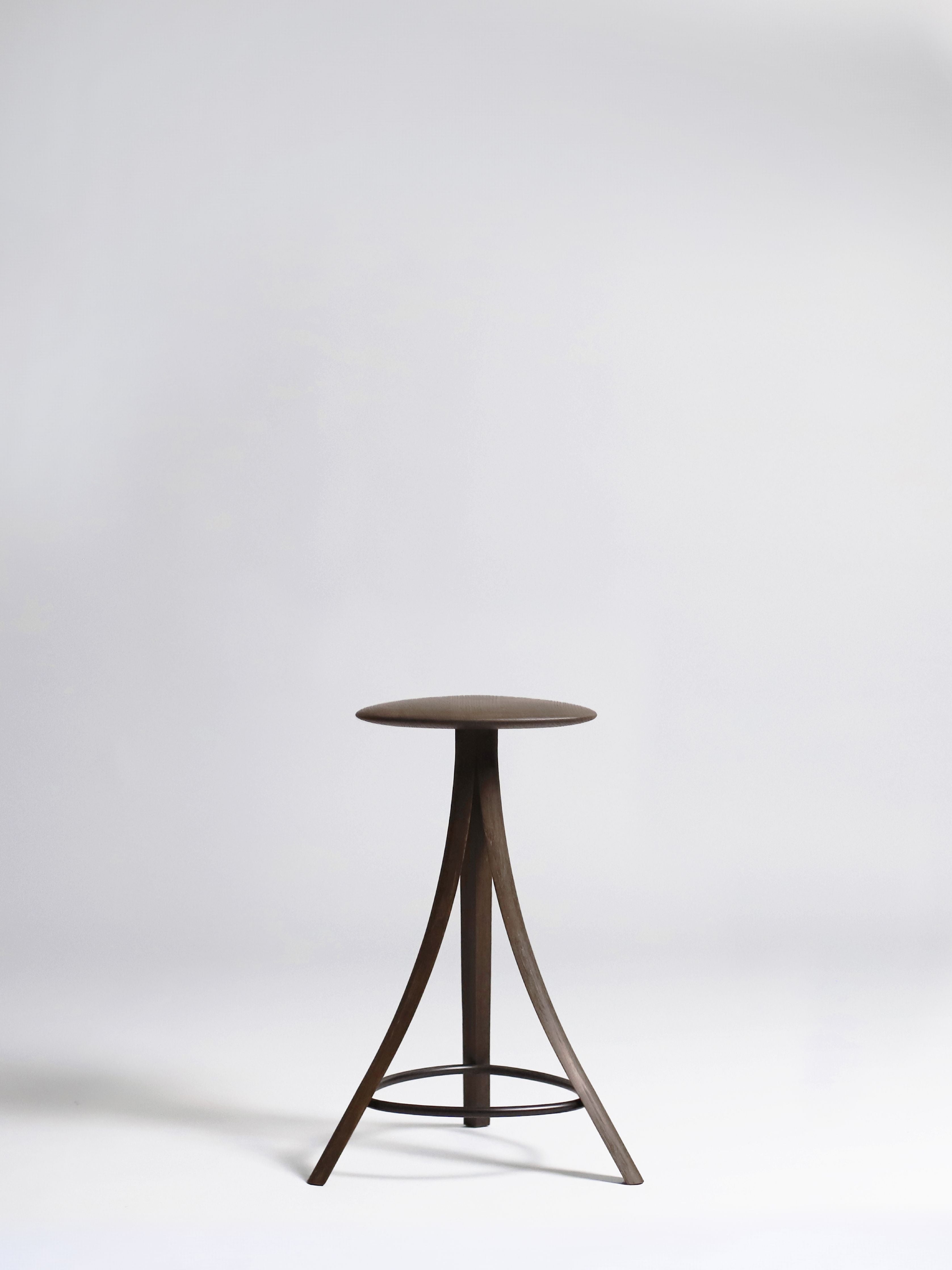 [product_category]-Ro Collection Clover Stool, Oak/Smoked-Ro Collection-5712129038240-CLO-S-OSM-999-ROC-3