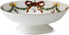 Royal Copenhagen Star Fluted Christmas Bowl On Foot