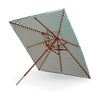 Skagerak Messina Parasol 300x300 Cm, Light Apricot/Dark Green Stripe