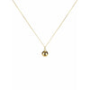 Skultuna Ball Necklace 316 L Steel Gold Plated, ø50 Cm