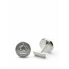 Skultuna Crown Silver Cufflink ø1,7 Cm, Mountbatten Grey