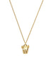 Skultuna French Bulldog Necklace, Gold Plated