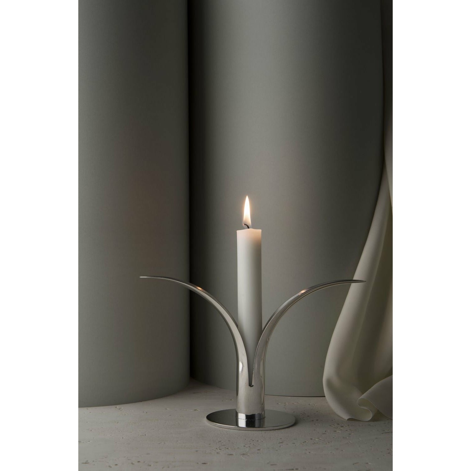 [product_category]-Skultuna The Lily Candlestick, Silver-Skultuna-7340037813055-782-S-SKU-3