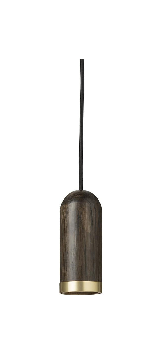 Spring Copenhagen Cylinder Pendant Lamp, Stained Oak