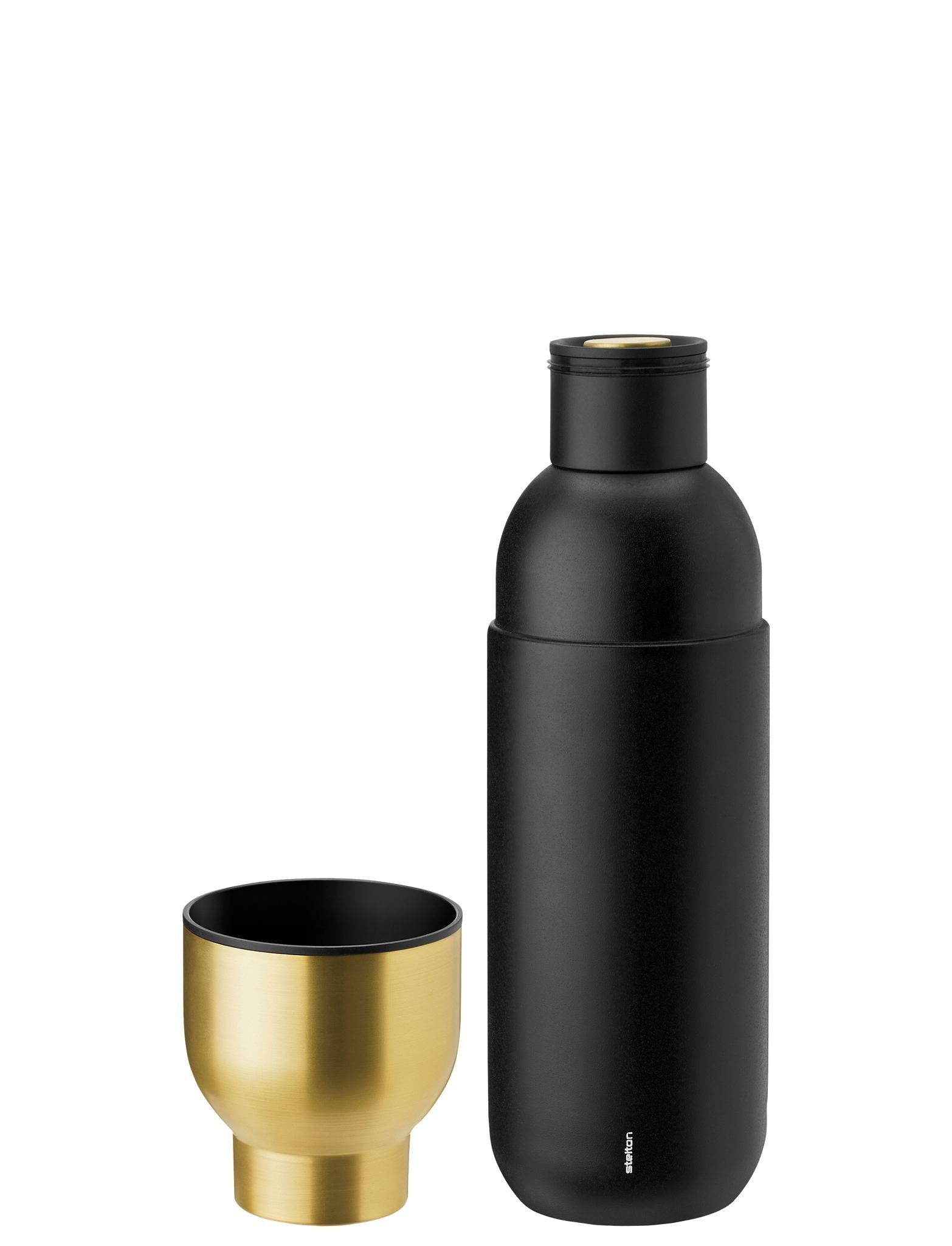 [product_category]-Stelton Collar Termo Bottle 0,75 L, Black/Brass-Stelton-5709846023147-430-STE-2