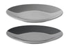 Stelton Emma Plate Set Of 2 ø 18 Cm, Grey