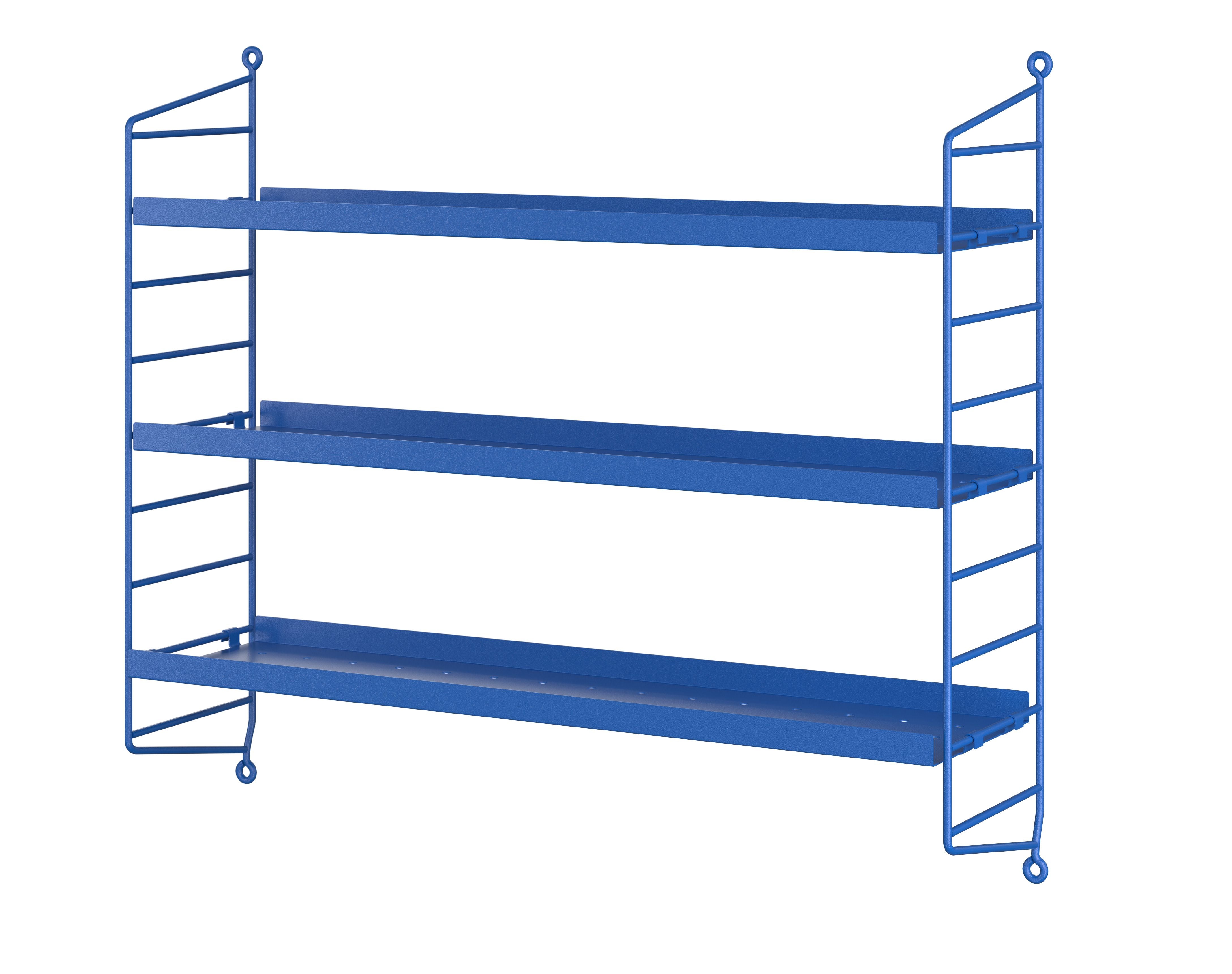 [product_category]-String Furniture String Pocket Metal Wall Shelf, Blue-String Furniture-7350038275226-SPM5015-48-48-STR-1