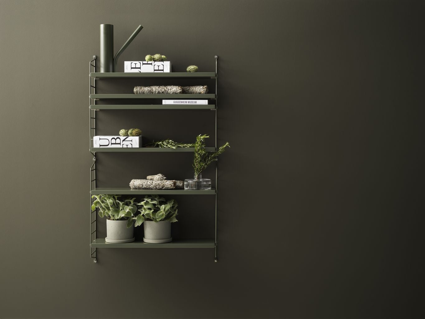 [product_category]-String Furniture String Pocket Wall Shelf, Sage/Sage-String Furniture-7350038274618-SP5015-47-47-STR-11