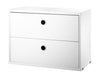 String Furniture String System Drawer Element 30x58x42 Cm, White