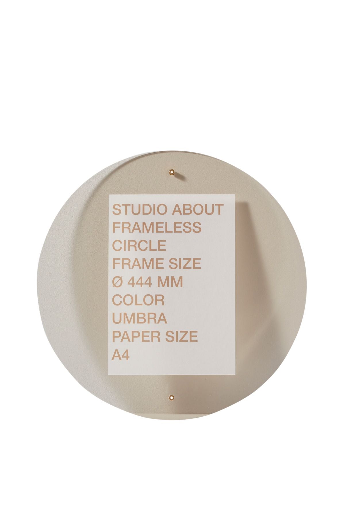 [product_category]-Studio About Frameless Frame A4 Circle, Umbra-Studio About-5714356015247-444A4U-STU-1