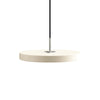  Asteria Mini Led Pendant Steel/Pearl White