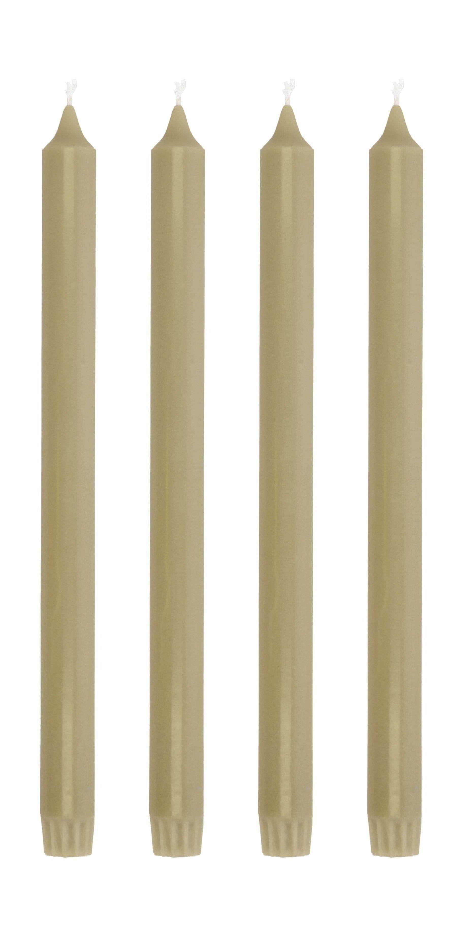 [product_category]-Villa Collection Aia Stick Candle Set Of 4 øx H 2,2x30, Sand-Villa Collection-5722000294139-29413-VIL-1