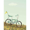 Vissevasse Bike With A Flag Poster, 30 X40 Cm