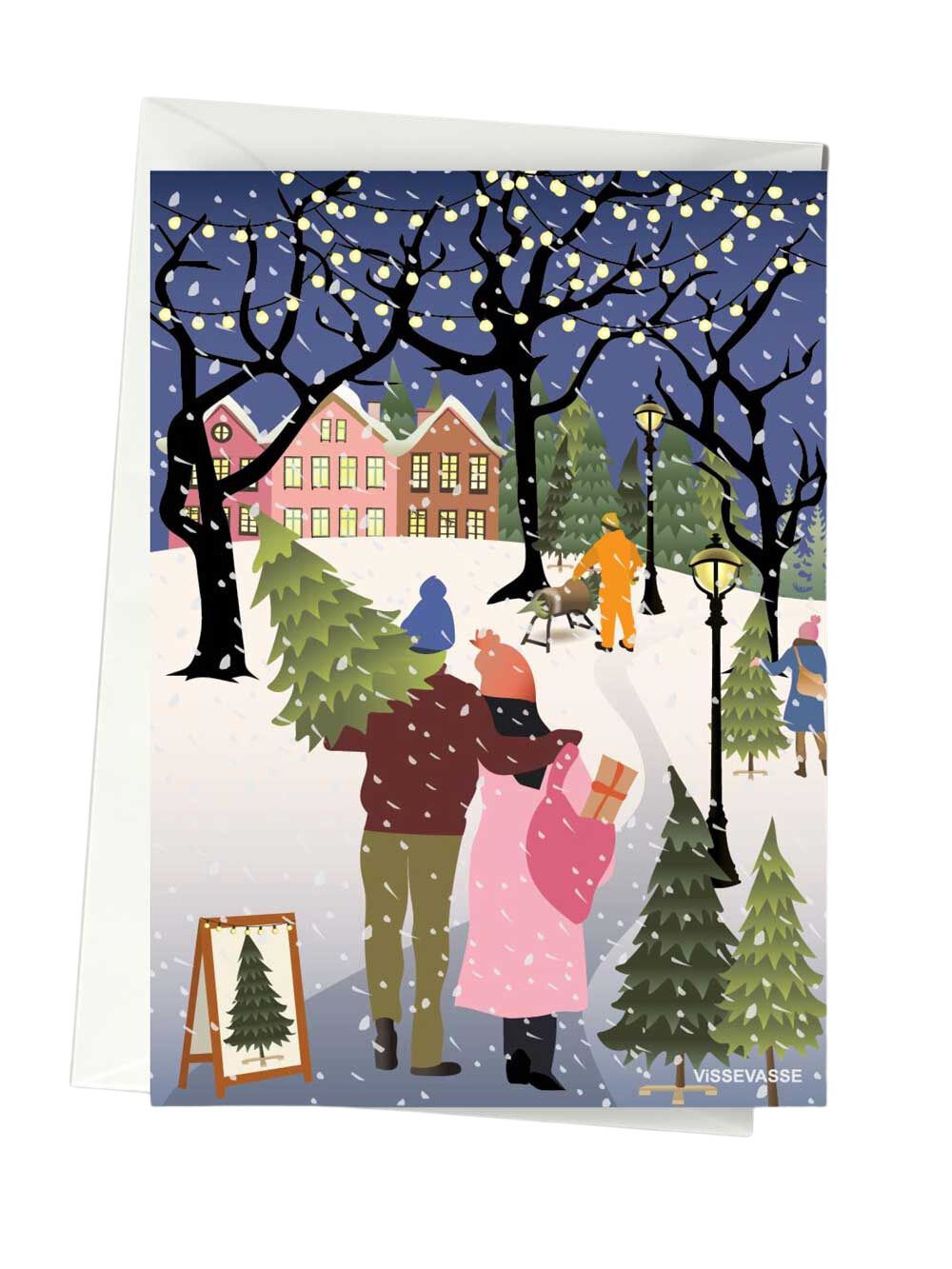 [product_category]-Vissevasse Bringing Home The Tree Greeting Card, A6-Vissevasse-5713138302506-F-2023-025-XS-VIS-1