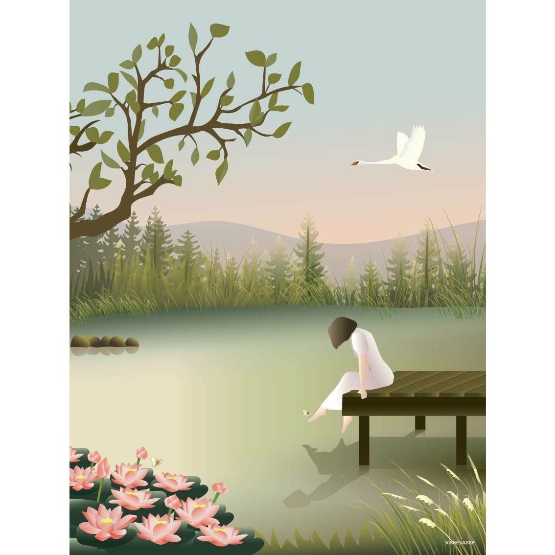 [product_category]-Vissevasse Girl On The Bridge Poster, 30x40 Cm-Vissevasse-5713138109020-F-2021-090-M-VIS-1