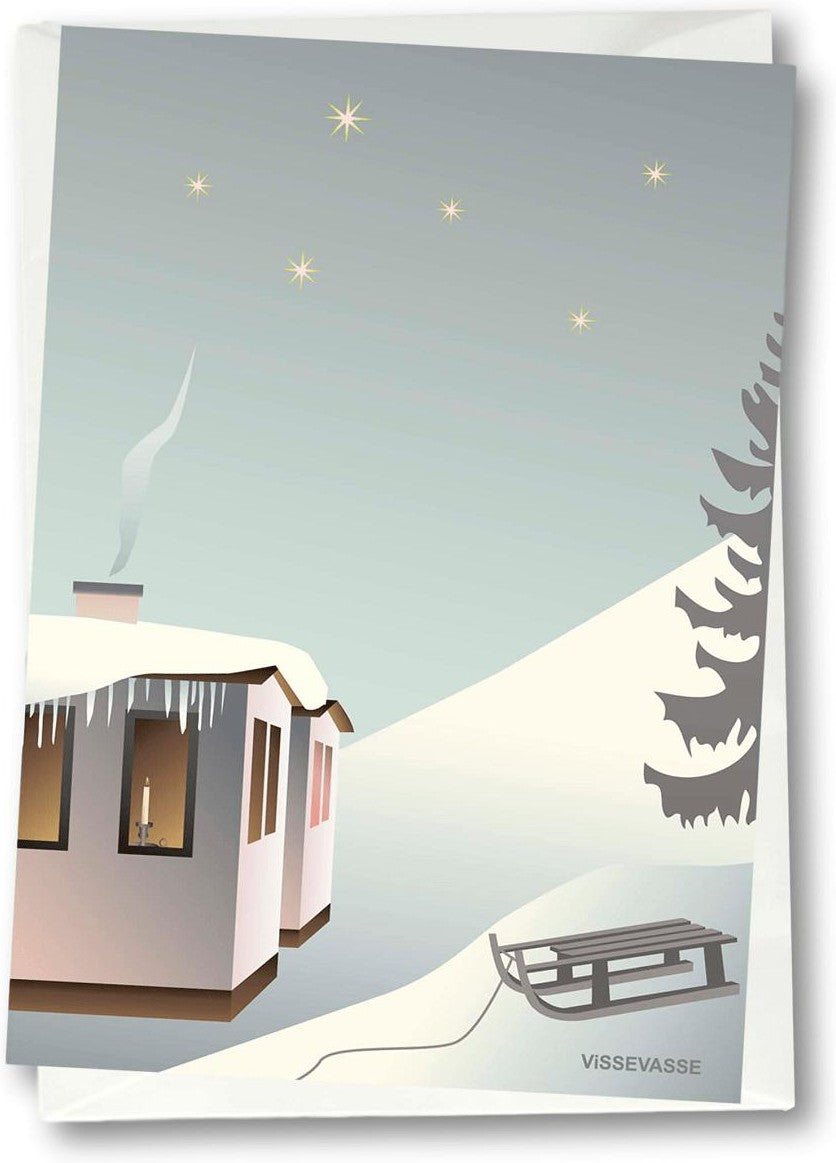 [product_category]-Vissevasse Sledge In The Snow Greeting Card, 10,5x15 Cm-Vissevasse-5713138600619-F-2016-006-XS-VIS-1