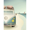 Vissevasse Vw Camper Poster, 50 X70 Cm