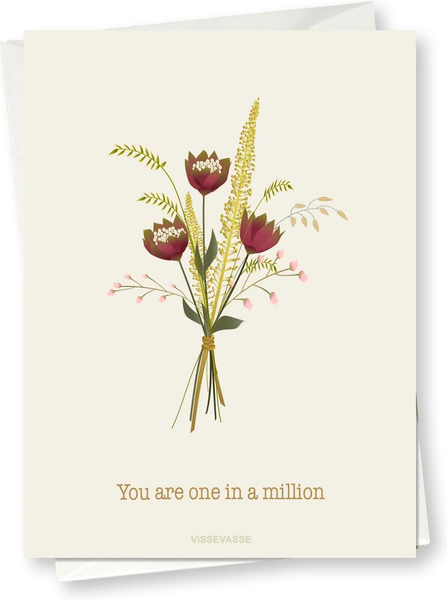 [product_category]-Vissevasse You Are One In A Million Greeting Card, 10x15cm-Vissevasse-5713138902409-F-2019-024-XS-VIS-1