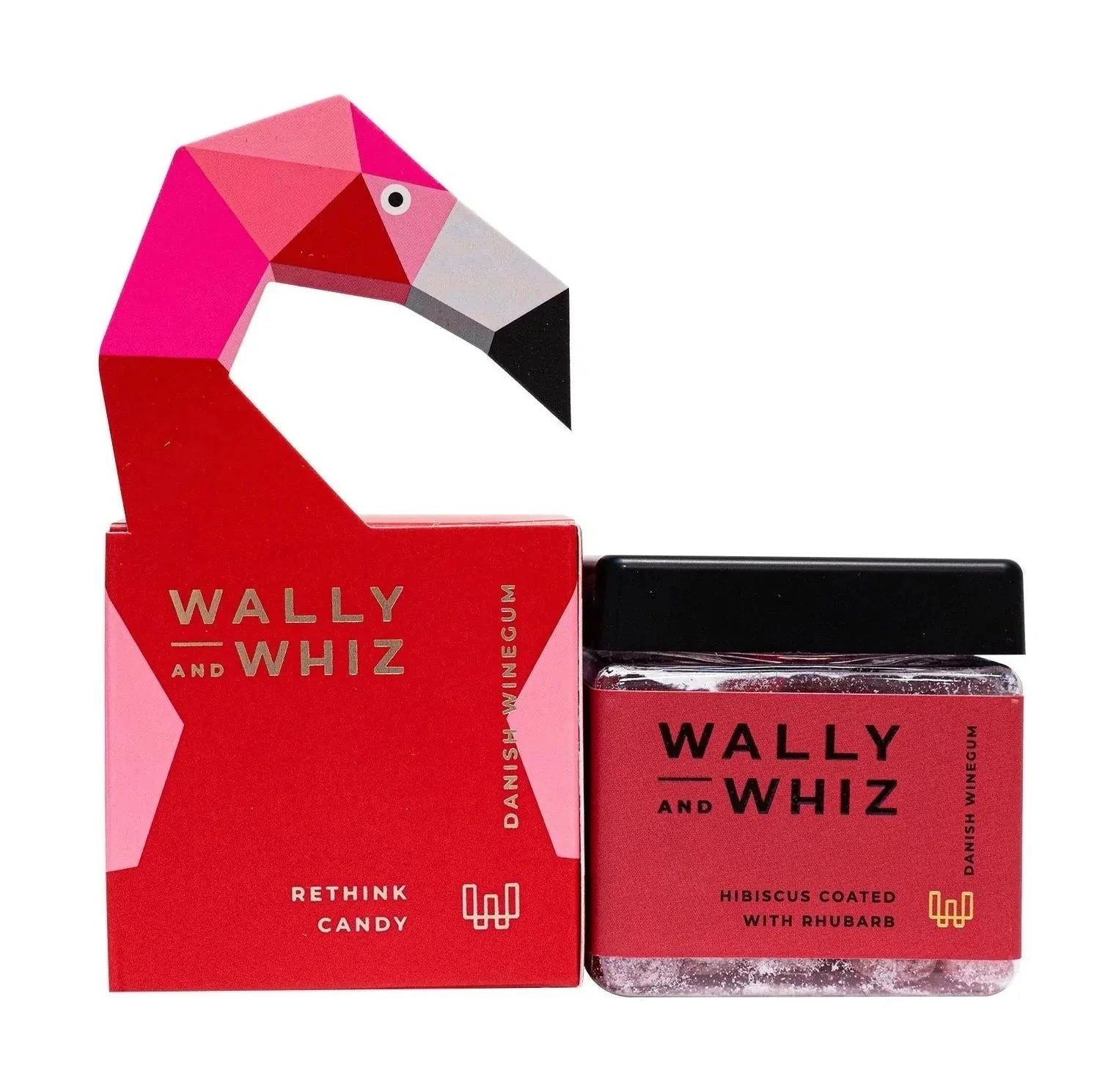 [product_category]-Wally And Whiz Wine Gum Cube, Flamingo Red Hibiscus With Rhubarb 140g-Wally and Whiz-5713471009353-f5401421-WAL-4