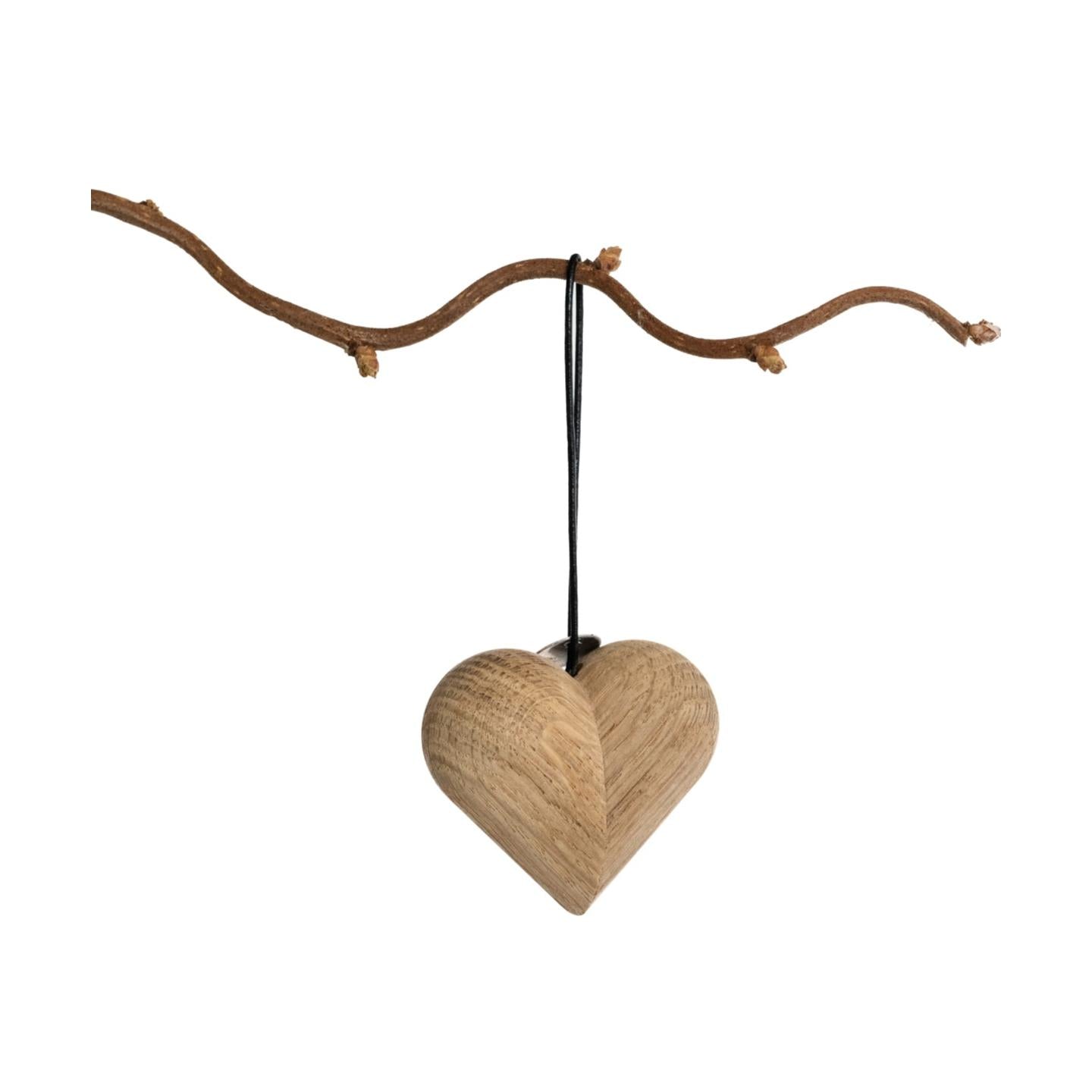 Architectmade Christmas Hanging Ornament Heart, 3pcs