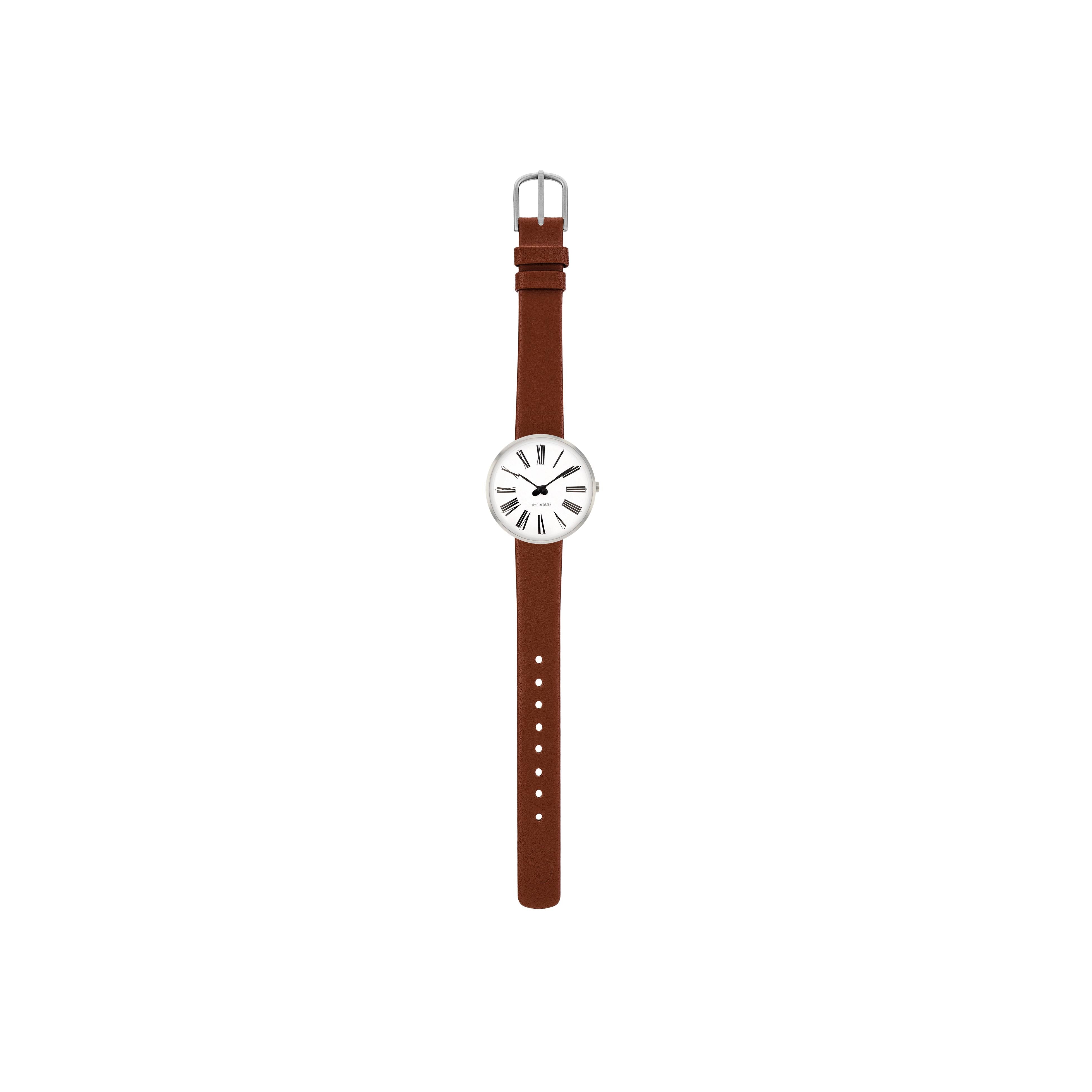 Arne Jacobsen Roman Wristwatch ø30, Brown