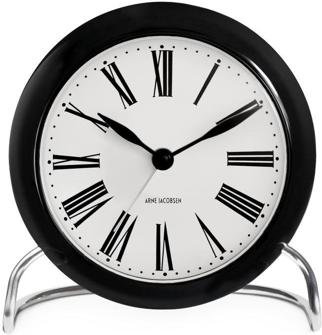 Arne Jacobsen Roman Table Clock With Alarm