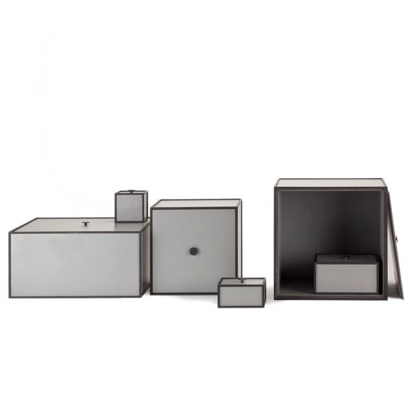 Audo Copenhagen Frame 10 Storage Box, Dark Grey