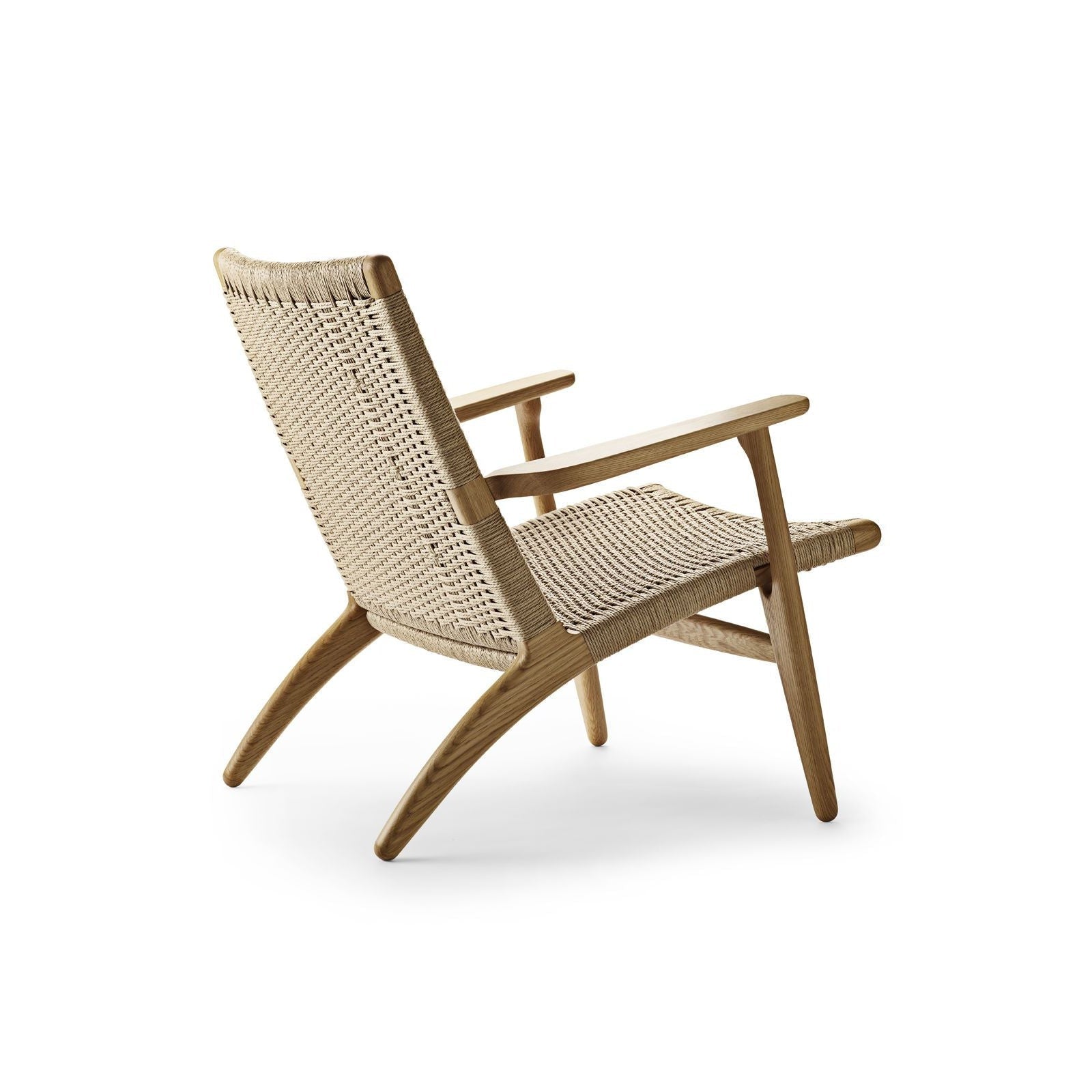 Carl Hansen Ch25 Lounge Chair, Oiled Oak/Natural