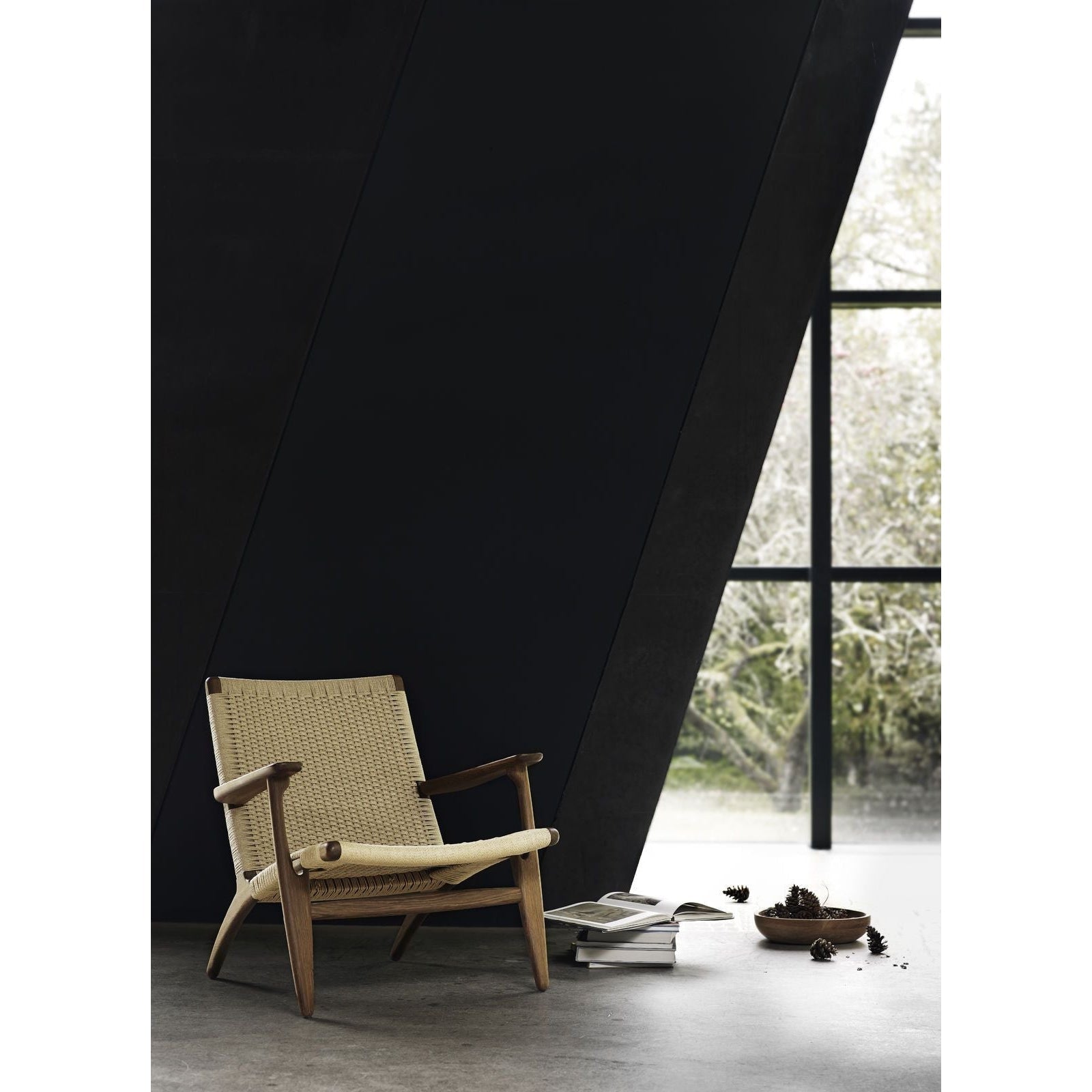 Carl Hansen Ch25 Lounge Chair, Oiled Oak/Natural