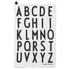 Design Letters Aj Tea Towel, White, 2 P Cs.