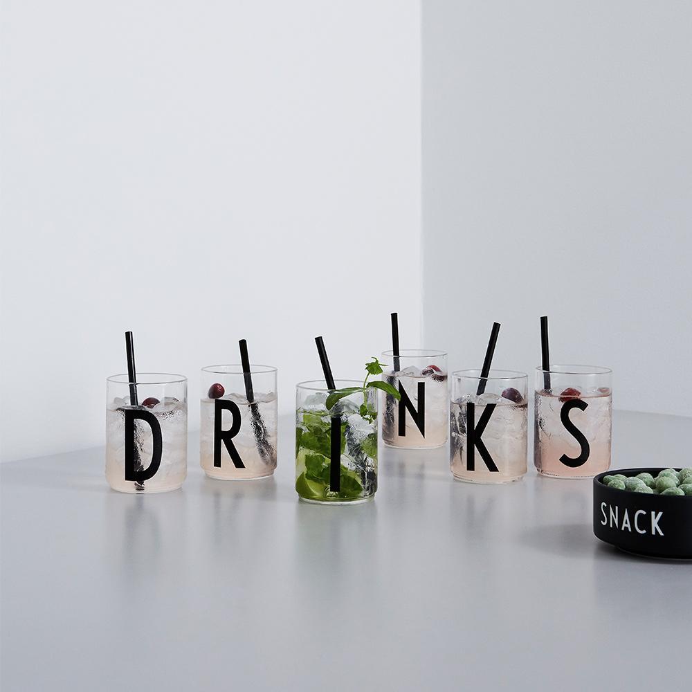 Design Letters Personal Drinking Glass A Z, A
